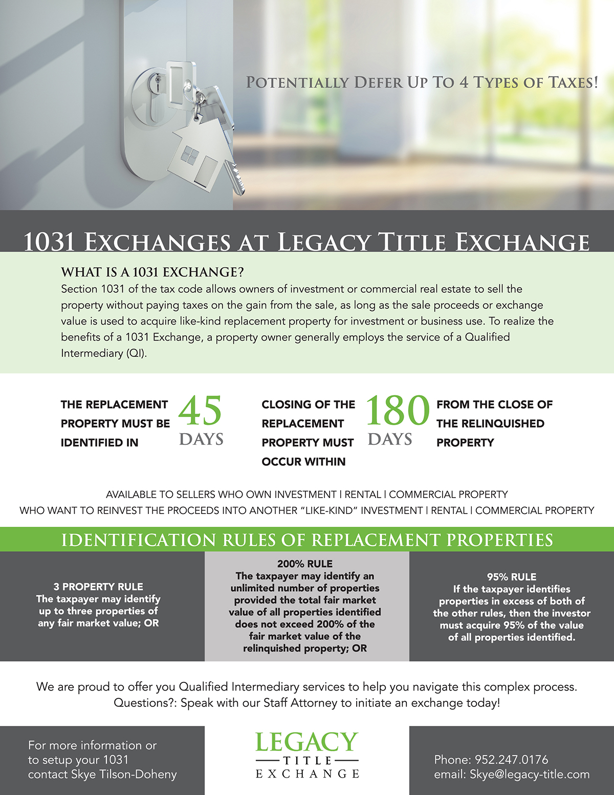 1031 Exchanges At Legacy Title Exchange