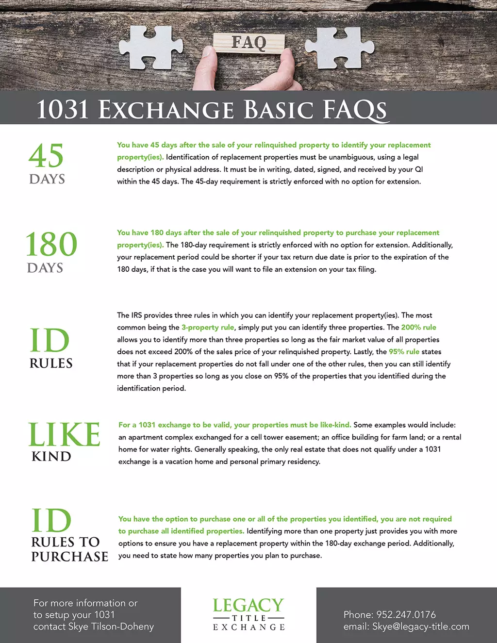 1031 Basic FAQs